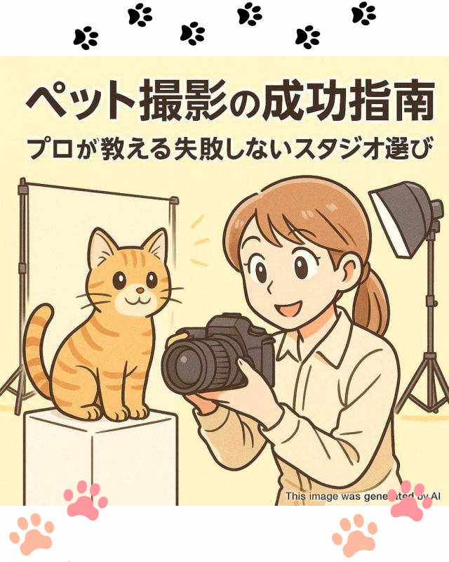 ペット撮影の成功指南：プロが教える失敗しないスタジオ選び